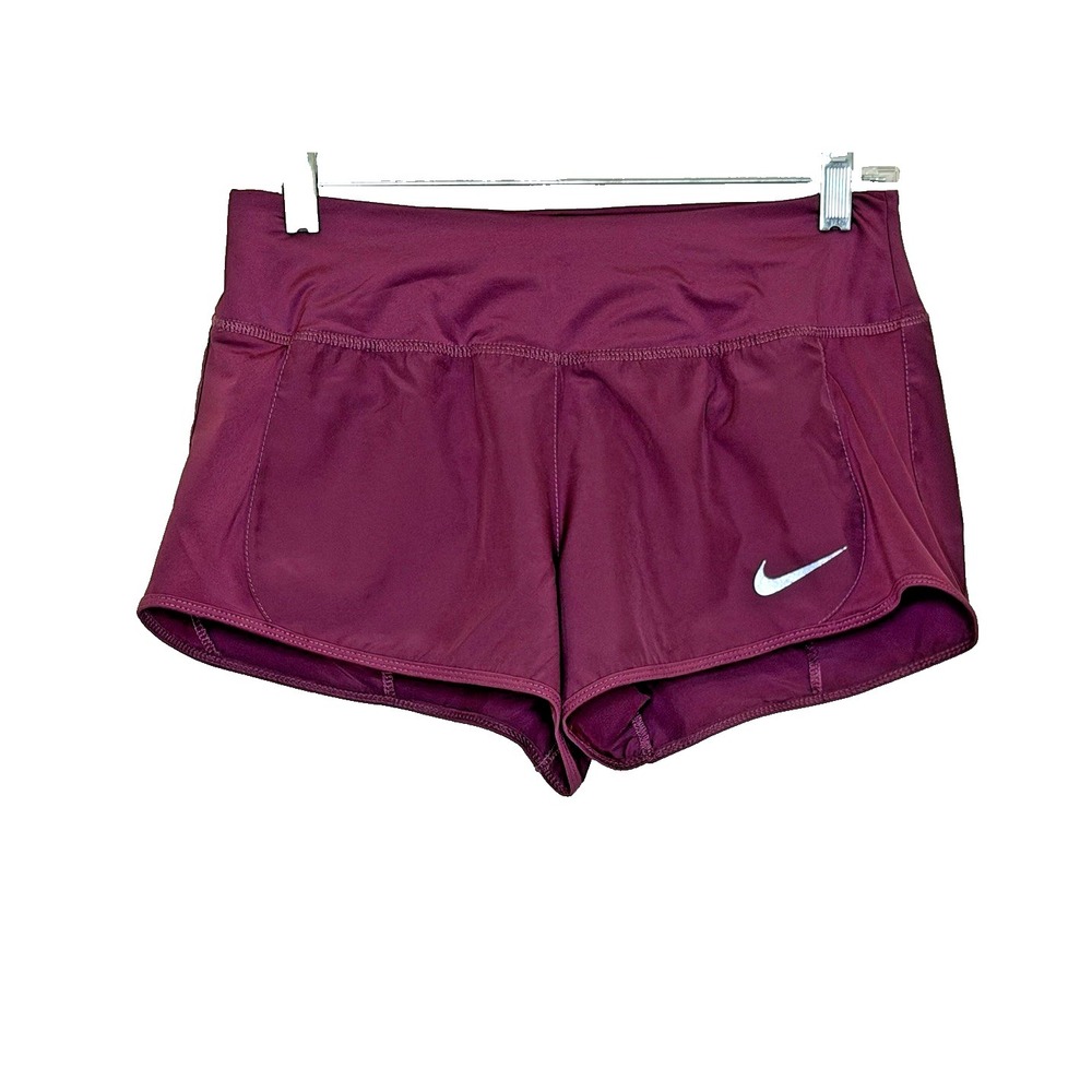 Nike Athletic Running Shorts Womens Size Small Raspberry Pink Drawstring Waistโ